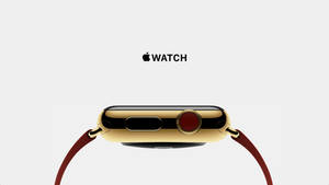 Apple Watch सुनहरा बेज़ल लाल क्राउन वॉलपेपर — Apple Watch वॉलपेपर