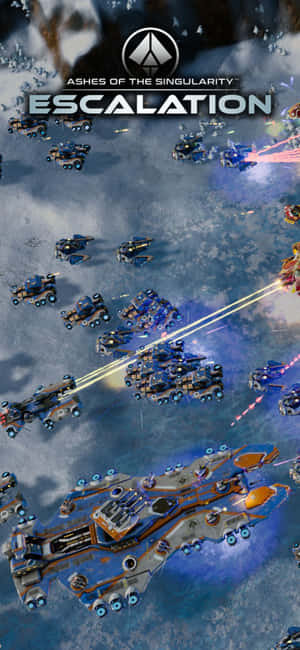 Iphone X Ashes Of The Singularity Escalation पृष्ठभूमि — आईफोन 17 प्रो मैक्स वॉलपेपर