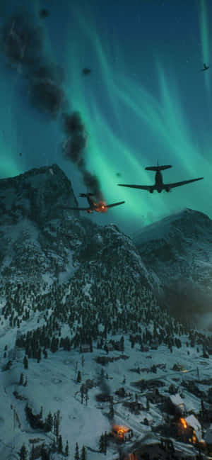 Hd Battlefield V बैकग्राउंड — आईफोन 15 प्रो वॉलपेपर