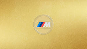 BMW M लोगो गोल्डन — BMW वॉलपेपर