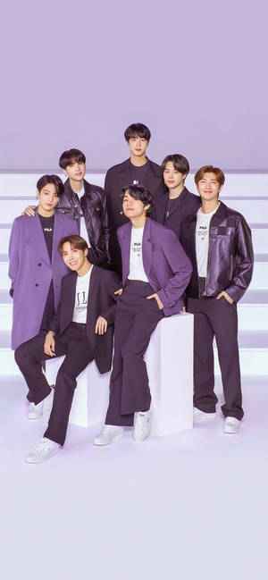 BTS फोटोशूट पर्पल एस्थेटिक