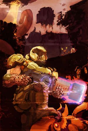 Doom पृष्ठभूमि — iPad Pro वॉलपेपर