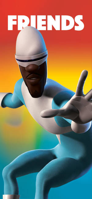 Frozone रंगीन ग्राफिक वॉलपेपर — आईफोन 16 वॉलपेपर