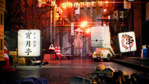 Ghostwire Tokyo Kuchisake सड़कें वॉलपेपर
