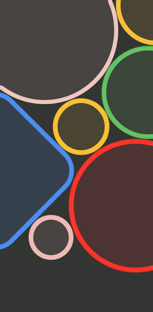 Google Pixel 4 डार्क मोड ज्यामितीय वॉलपेपर