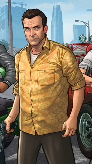 GTA iPhone कार्टून माइक — जीटीए वॉलपेपर