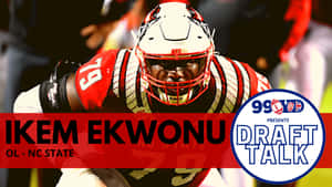 Ikem Ekwonu ड्राफ्ट टॉक पोस्टर — एनएफएल फुटबॉल वॉलपेपर
