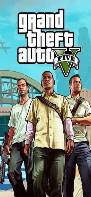 iPhone X Grand Theft Auto V बैकग्राउंड — गैलेक्सी A54 वॉलपेपर