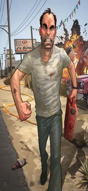 iPhone X Grand Theft Auto V बैकग्राउंड — ओप्पो F वॉलपेपर