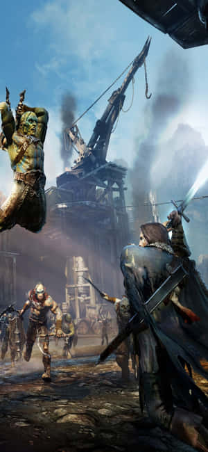 iPhone X Shadow Of Mordor बैकग्राउंड — रेडमी 17 वॉलपेपर