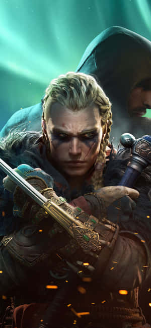 iPhone Xs Assassin's Creed Valhalla पृष्ठभूमि — गैलेक्सी M वॉलपेपर