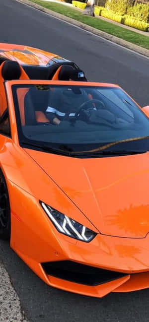 iPhone Xs Max Lamborghini बैकग्राउंड — Realme C75x वॉलपेपर