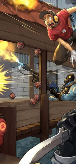 Iphone Xs Team Fortress 2 बैकग्राउंड — Vivo Y6 वॉलपेपर