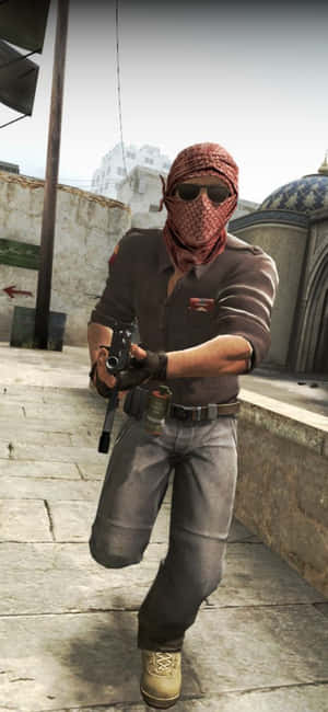 iPhone Xs Counter-Strike Global Offensive बैकग्राउंड — गैलेक्सी S24 एफई वॉलपेपर