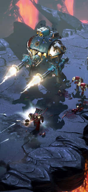 iPhone Xs Dawn Of War III बैकग्राउंड — गैलेक्सी F70 प्रो वॉलपेपर