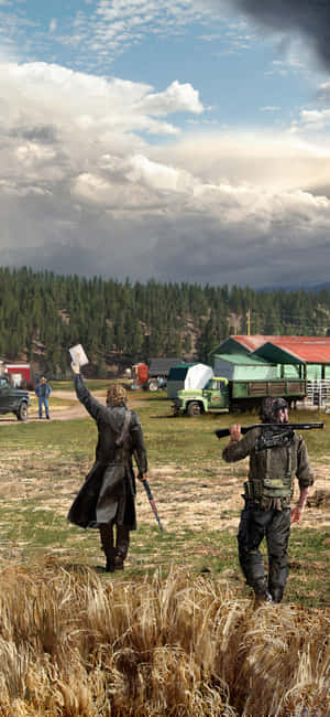 iPhone Xs Far Cry 5 बैकग्राउंड — Honor Play 60A वॉलपेपर