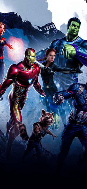 Iphone Xs Marvel's Avengers पृष्ठभूमि — आईफोन 13 प्रो वॉलपेपर
