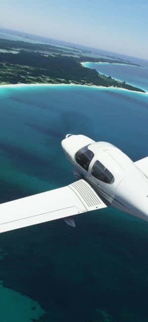 Iphone Xs Microsoft Flight Simulator बैकग्राउंड — गैलेक्सी एक्सकवर वॉलपेपर