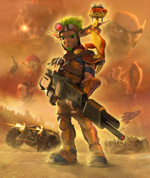 Jak 3 एक्शन-एडवेंचर वॉलपेपर — मोटोरोला रेज़र अल्ट्रा 2025 वॉलपेपर