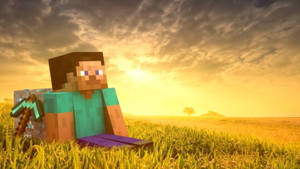 Minecraft Steve 1080p गेमिंग — माइनक्राफ्ट वॉलपेपर