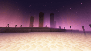 Minecraft, Minecraft एंडरमैन पृष्ठभूमि, काल्पनिक, बैंगनी सौंदर्य, पिक्सेल कला