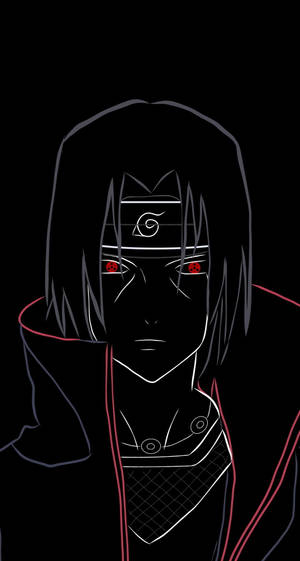 Naruto Shippuden Uchiha Itachi PFP लाइन आर्ट — नारुतो शिप्पूडेन वॉलपेपर