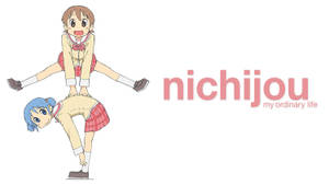 Nichijou लीपफ्रॉग सफेद पृष्ठभूमि