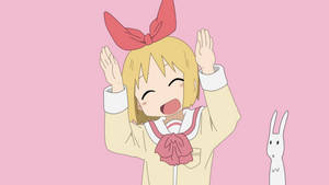 Nichijou हैप्पी हारुना खरगोश के साथ