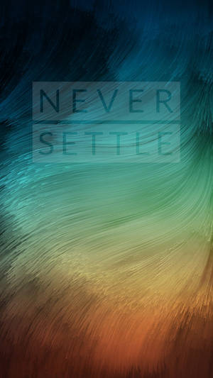 Oneplus नेवर सेटल थ्रेड वॉलपेपर