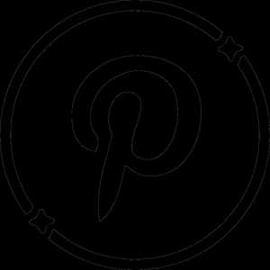 Pinterest लोगो रूपरेखा