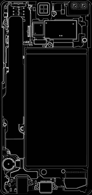 Galaxy S10 Plus काले और सफेद फ़ोन वॉलपेपर — आईफोन 13 प्रो वॉलपेपर