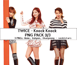 Twice Knock Knock P N G पैक