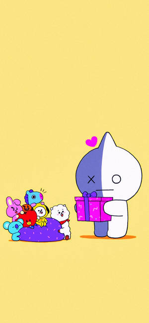 Van BT21 उपहार वॉलपेपर — 1290x2796 वॉलपेपर