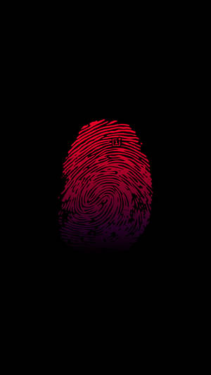 Oneplus Red Thumbprint वॉलपेपर