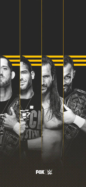 WWE Nxt सुपरस्टार्स काले और सफेद वॉलपेपर — आईफोन 14 प्रो वॉलपेपर