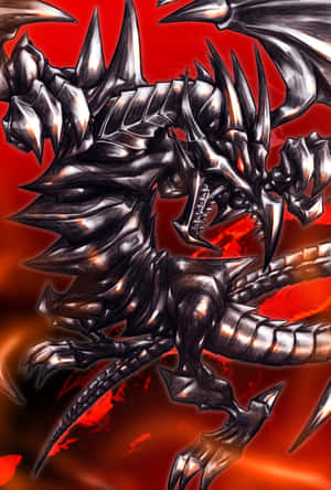 अद्भुत YuGiOh ड्रेगन अपनी शक्ति दिखाते हुए — आईपैड मिनी वॉलपेपर