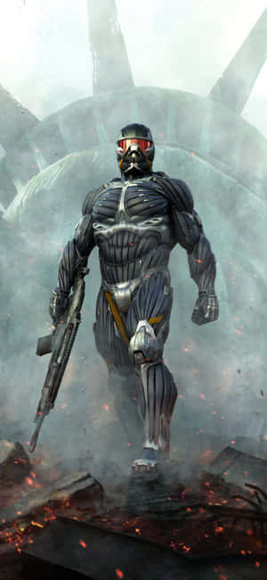 iPhone X Crysis 3 बैकग्राउंड — Zenfone 12 Ultra वॉलपेपर