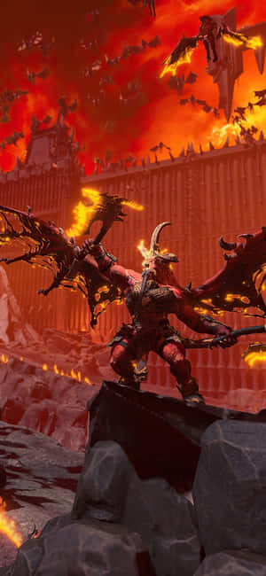 iPhone X Total War Warhammer पृष्ठभूमि — सैमसंग S23 अल्ट्रा वॉलपेपर
