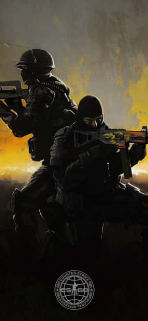 iPhone Xs Counter-Strike Global Offensive बैकग्राउंड — ओप्पो F33 वॉलपेपर