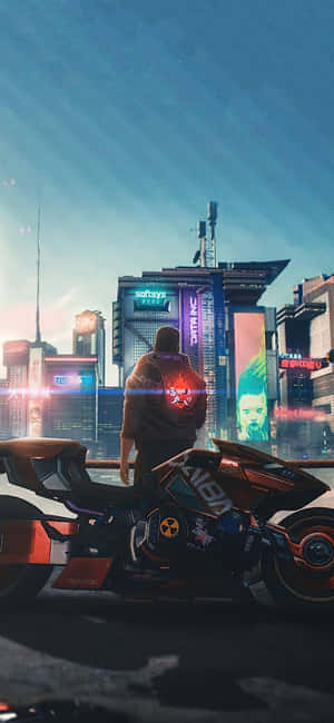 Iphone X Cyberpunk 2077 पृष्ठभूमि — IQOO Z10 Turbo वॉलपेपर