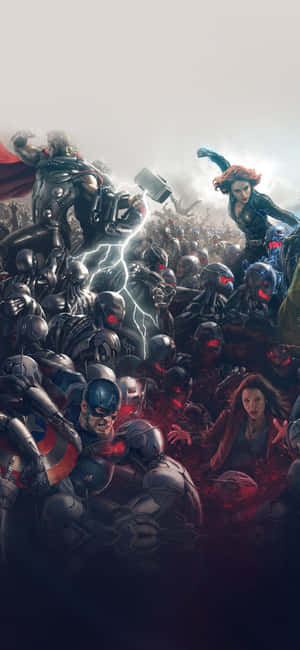 Iphone Xs Marvel's Avengers पृष्ठभूमि — आईफोन 17 प्रो वॉलपेपर