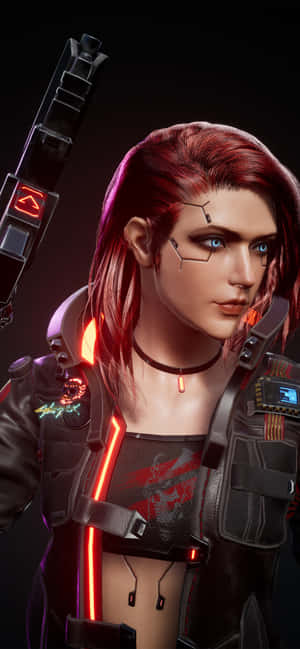 Iphone X Cyberpunk 2077 पृष्ठभूमि — Honor X9e Pro वॉलपेपर