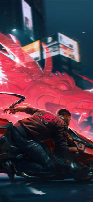 Iphone Xs Max Cyberpunk 2077 बैकग्राउंड — वीवो T5e वॉलपेपर