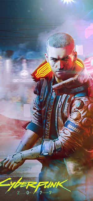 Iphone Xs Max Cyberpunk 2077 बैकग्राउंड — IQOO Z11 Lite 44W वॉलपेपर