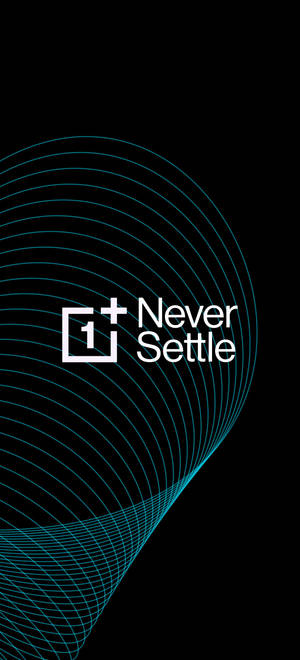 Oneplus Never Settle लाइन सिलेंडर वॉलपेपर
