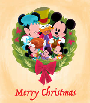 "इस क्रिसमस Disney के साथ जादुई यादें बनाएं!" — 小米 Mix Fold 4 वॉलपेपर