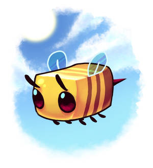उड़ता Minecraft मधुमक्खी कला वॉलपेपर — ओप्पो Find N6 वॉलपेपर