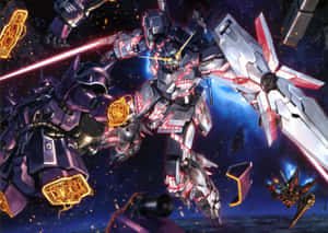 उन्नत तकनीक और elite दल के साथ, Gundam लड़ने के लिए तैयार है! — गुंडम जीआईएफ वॉलपेपर