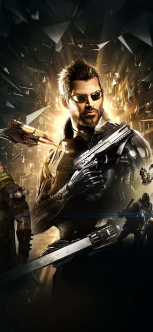 Android Deus Ex Mankind Divided पृष्ठभूमि — गैलेक्सी S25 अल्ट्रा वॉलपेपर