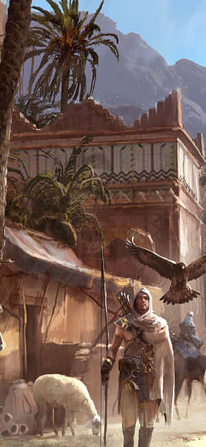 Iphone X Assassin's Creed Origins पृष्ठभूमि — गैलेक्सी S26 अल्ट्रा वॉलपेपर